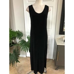 Flax Slinky Stretch Jersey Straight Sheath Dress S